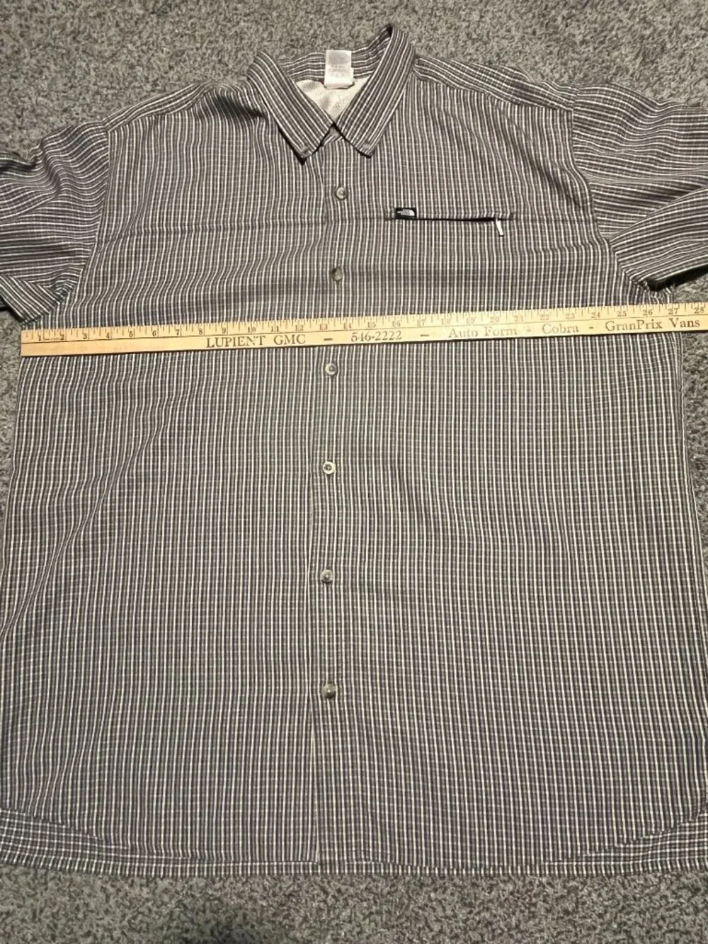 The North Face Hiking Shirt Mens 2XL Brown Plaid Roll Tab Long Sleeve Gorpcore